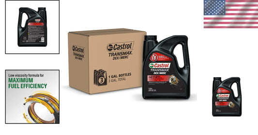 Heavy-Duty 1 Gallon DEX/MERC ATF for Ford & GM - 3-Pack for Optimal Vehicle Care