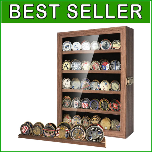Premium Rustic Coin Display Stand for Collectibles - Easy Setup & Secure Mount