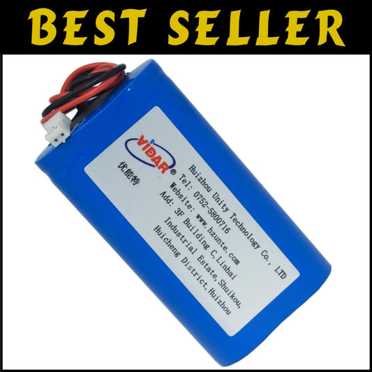 6600mAh 3.7V Rechargeable Li-ion Battery with JST Plug - Real Capacity Assurance