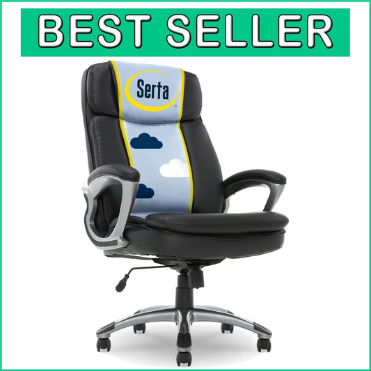 Adjustable High Back Big & Tall Office Chair with Plush Body Pillows & Support