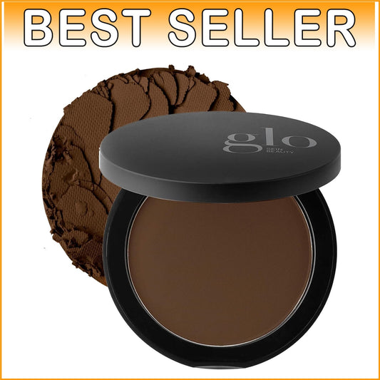 Cocoa Medium Pressed Powder Foundation - Talc-Free Skin Protection & Coverage