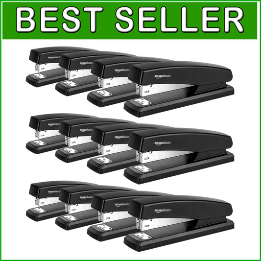 Durable Office Staplers - 25 Sheet Capacity with Non-Slip Base & 1000 Staples