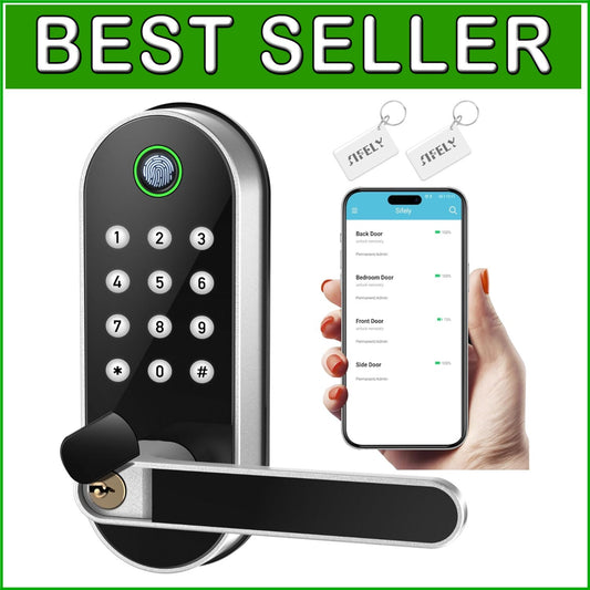 Advanced 6-in-1 Smart Lock: Fingerprint, Code, Remote & More for Modern Homes