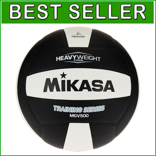 9-Inch Black/White Official Size Volleyball – Ideal for Adult Training Sessions