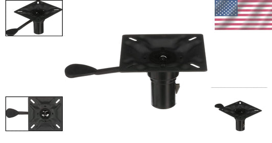 Adjustable Boat Seat Mount with 3-Degree Tilt - Durable Steel Construction