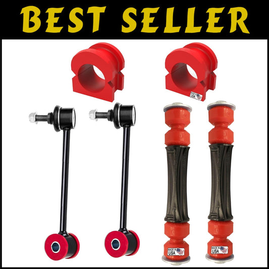 High-Quality 6 PC Sway Bar Stabilizer Link Kit + Bushings for GM SUVs 2007-2020
