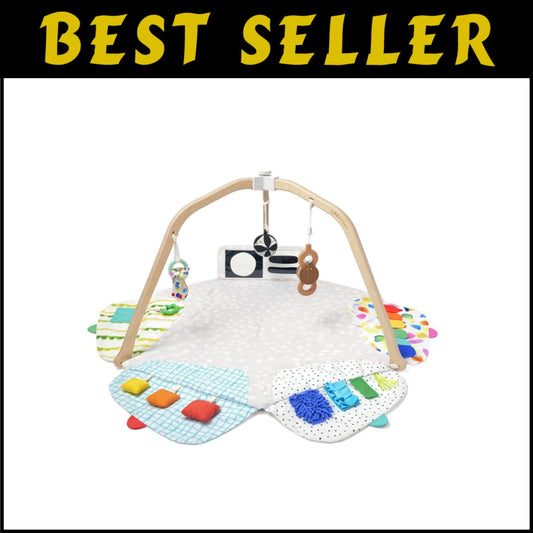 Award-Winning Montessori Baby Play Gym & Eco-Friendly Activity Mat for 0-12M