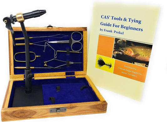 Complete Fly Tying Set with Precision Rotary Vise, Ideal for Angling Enthusiasts