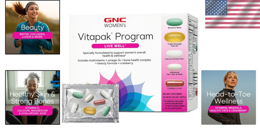Holistic Women's Vitapak: 30 Capsules with Collagen, Biotin & Cranberry