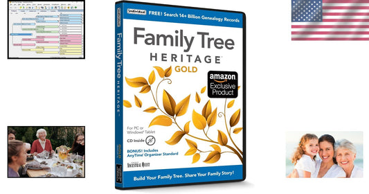 Innovative Genealogy Software - Family Tree Heritage Gold with Slideshow Feature