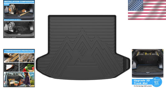 Durable Anti-Slip Trunk Mat for 2023-2025 Kia Sportage - Hassle-Free Cleaning