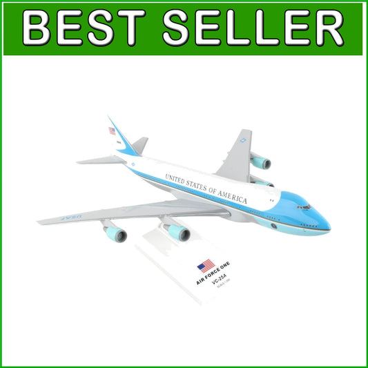 Collectible Boeing 747-200 Air Force One Model with Display Stand - 1:250 Scale