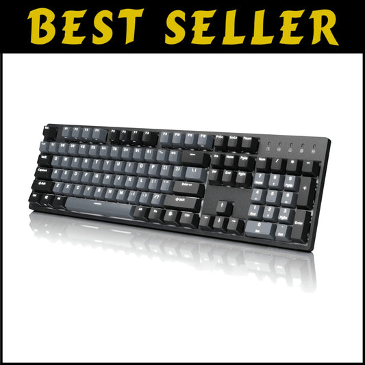Corona White Backlit Mechanical Keyboard with Cherry MX Brown Switch - 104 Keys