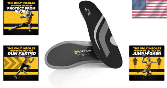Dynamic Shock Absorbing Insoles - Carbon Fiber Inserts for Maximum Explosiveness