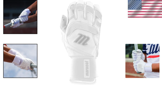 Ambidextrous Adult Batting Gloves - Durable Cabretta Sheepskin with Superior Fit