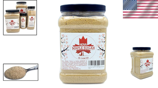 Sustainably Harvested Pure Maple Sugar - 3 lb Family-Owned Quality
