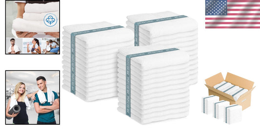 Budget-Friendly 36-Pack 20"x40" Cotton Towels - Ideal for Home & Travel