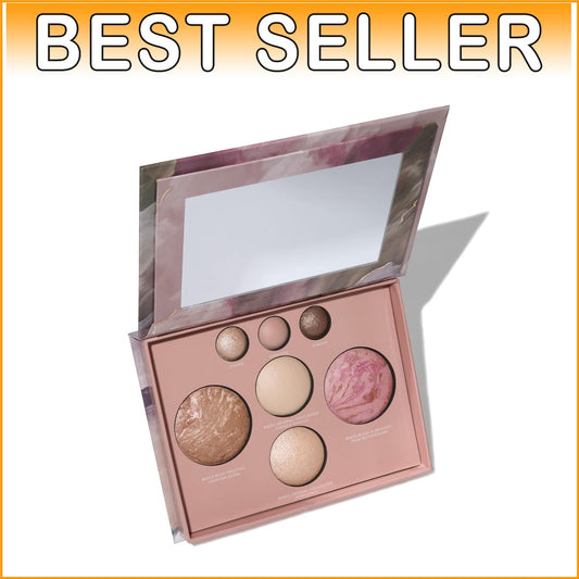 All-in-One Baked Palette with Bronzer, Blush, Highlighters & Neutral Eyeshadows