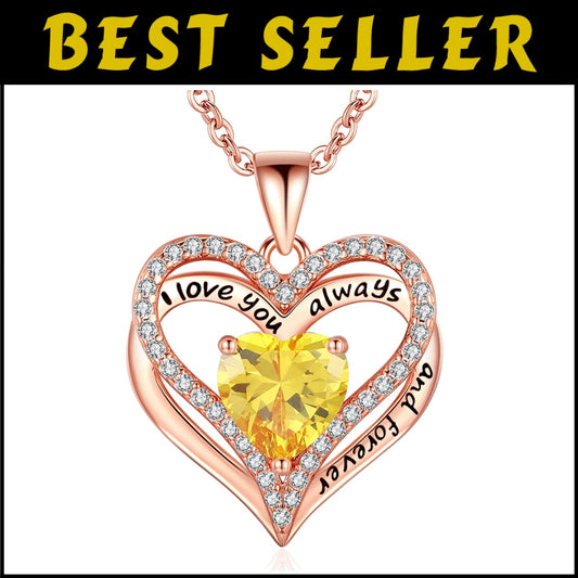 Charming S925 Sterling Silver Necklace with Heart Zirconia - Gift-Ready Design
