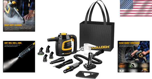 10-Minute Runtime Handheld Steam Cleaner with 11 Accessories - Perfect for Ho...