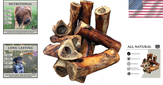 Healthy Low-Calorie Beef Chews for Aggressive Large Breed Dogs - 10 Count