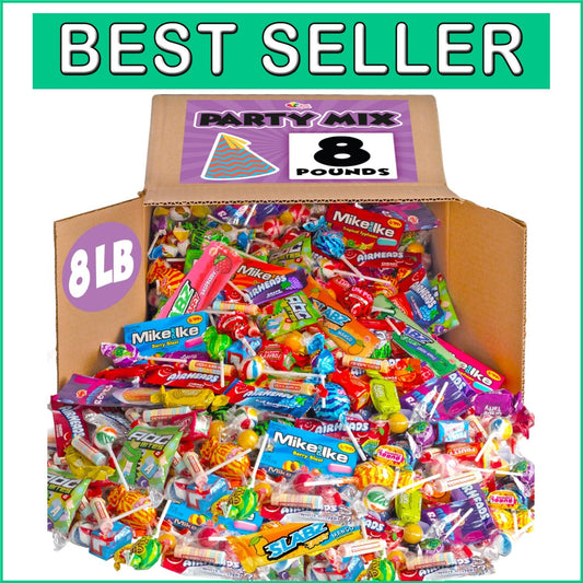 Valentine & Birthday Party Bulk Candy - 8 lb Assorted Treats for All Ages