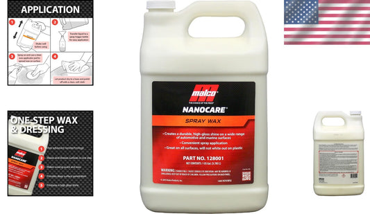 Professional Grade 2-in-1 Nano Care Spray Wax - 1 Gallon Interior & Exterior