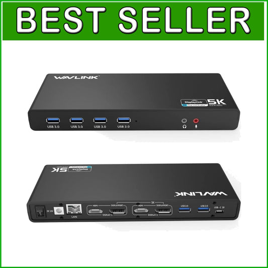 Advanced USB-C Dual 4K Docking Station: Perfect for Mac & Windows Laptops