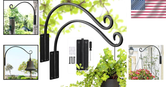 Rust-Resistant Heavy-Duty Plant Hanger - Customizable Outdoor Décor Solution