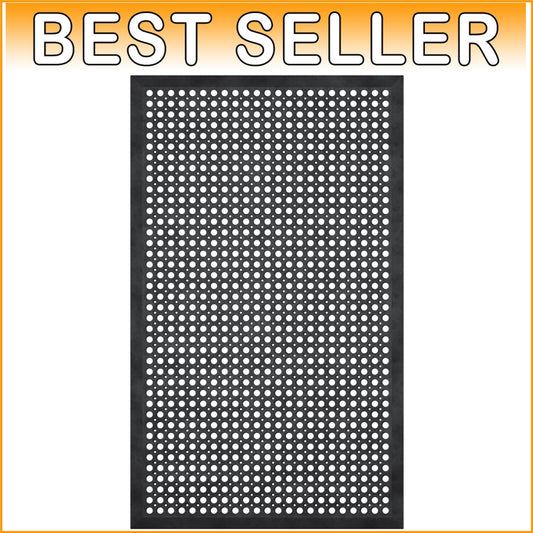 Durable Indoor/Outdoor Rubber Doormat 3'x5' - Low Profile & Fade Resistant