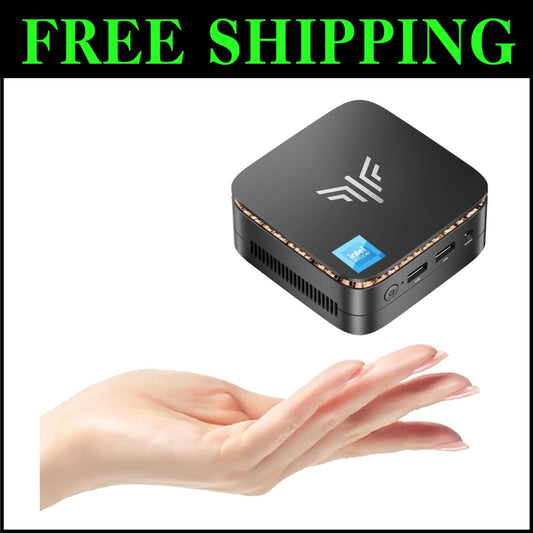 Ultra-Portable Mini PC with 12th Gen CPU, Ideal for Home, Office & Multimedia