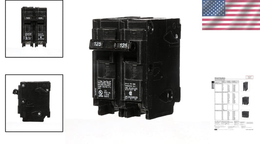 10,000 AIC Double Pole Circuit Breaker for Overload and Short-Circuit Protection