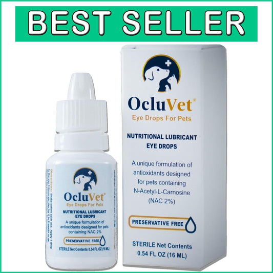 Pet Eye Care Drops with N-Acetyl-L-Carnosine - Natural Formula for Clarity, 16mL