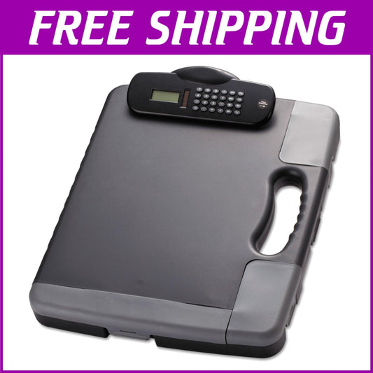 All-in-One Portable Clipboard with Calculator - Large Capacity Office Storage