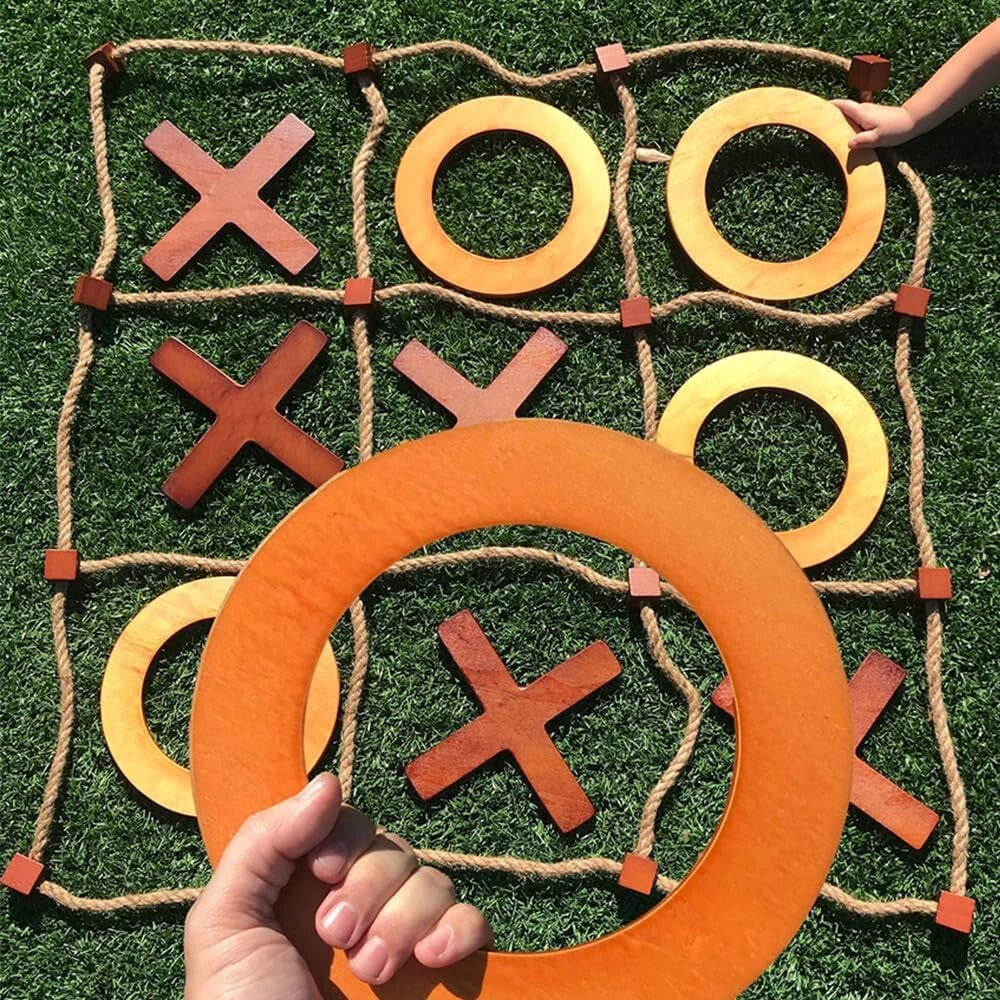 Weather-Resistant Giant Tic Tac Toe Game - Perfect for Backyard Parties