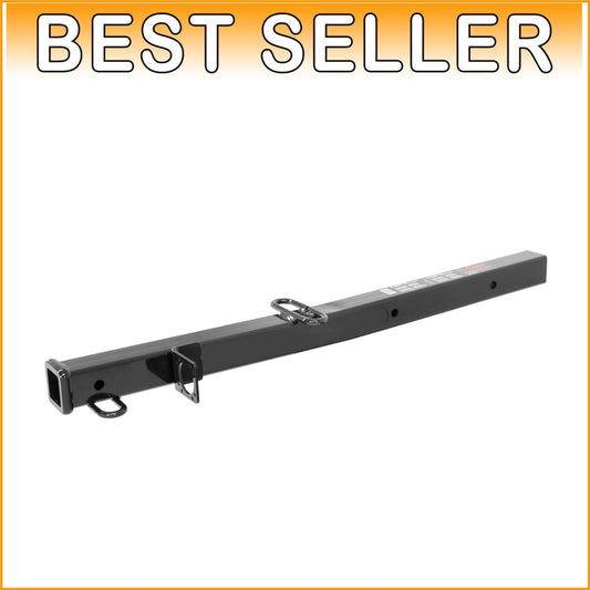 Adjustable 2-1/2 to 2-In Hitch Adapter, 34-inch Extension, Durable Carbon Steel