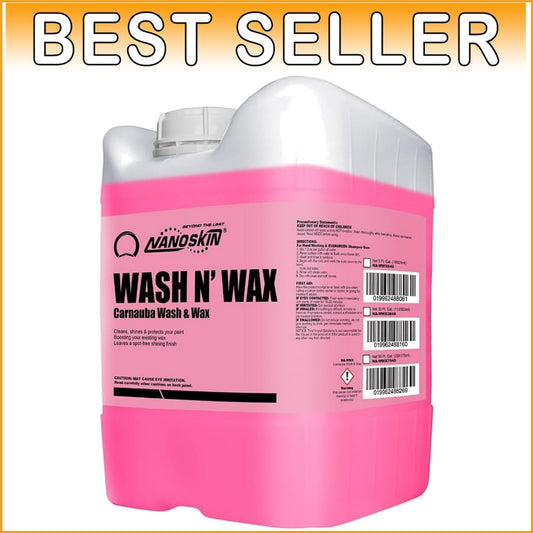 Car Wash Shampoo with Carnauba Wax - 5 Gallon Eco-Friendly Shine & Clean Formula