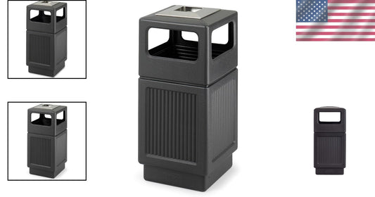 38 Gallon Heavy Duty Trash Can - Hands-Free Disposal for Indoor & Outdoor Use