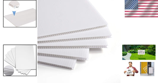 Customizable Waterproof Plastic Sheets - 5 Pack of 24x36 Inch Double-Sided Signs