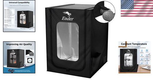 All-Weather 3D Printer Protective Tent with Fan Interface & Visibility Window