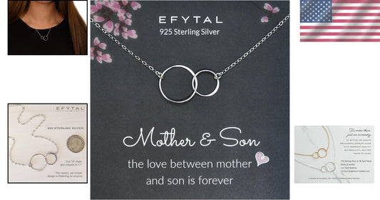 Dainty 19-Inch Sterling Silver Necklace for New Moms - Elegant Gift for Mothers