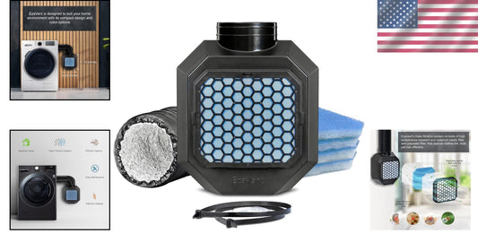 Flexible Indoor Dryer Vent with Non-Flammable Filters for Safe Home Ventilation