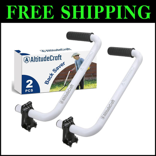 Lightweight Aluminum Trimmer Handle Extensions - Save Your Back & Effort