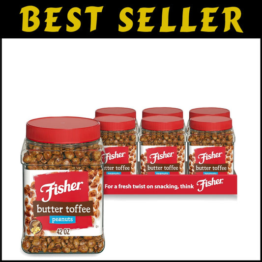 Snack Butter Toffee Peanuts - Healthy, Delicious, and Eco-Friendly 6 Pack