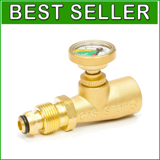 Enhanced Propane Gas Gauge for Class A & C RVs - Safety Shut-Off Included