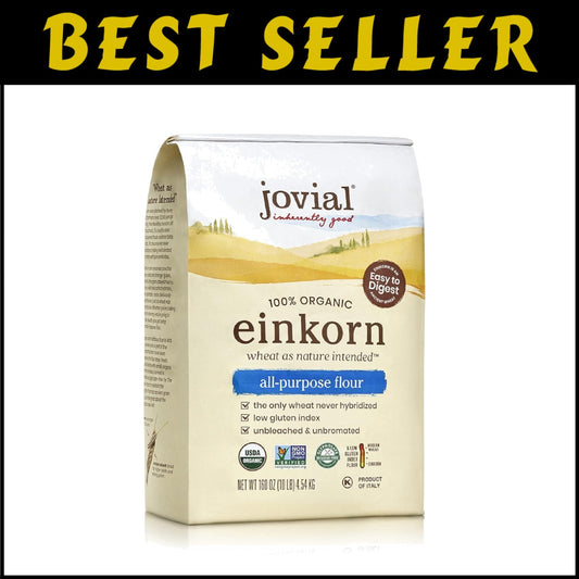 Unbleached Organic Einkorn Flour for Sourdough, Pizza, and Pasta – High Protein