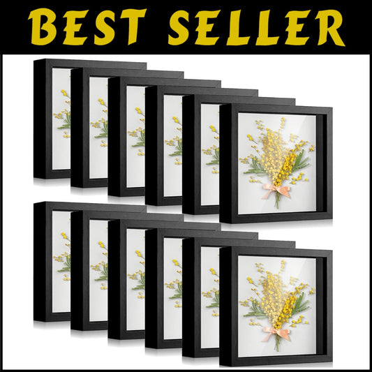 Elegant Wall Mount 12 Pcs Shadow Box Frames for Weddings & Special Events