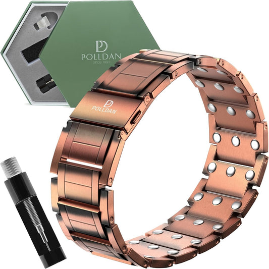 3X Power Copper Bracelet for Men - Luxury Magnetic Therapy Gift Box Included