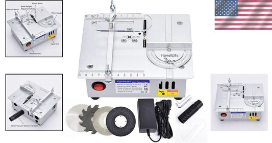 Versatile Desktop Mini Table Saw with Adjustable Cutting Depth for Crafts