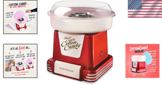 Classic Cotton Candy Machine - Create Fun at Home with Your Favorite Candies
